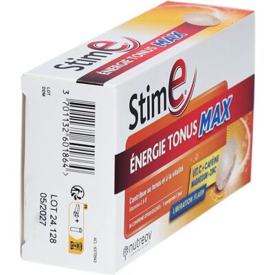 Nutreov Nutreov Stim E Énergie Tonus Max Comprimés Effervescents - Publicité Nutreov Nutreov Stim E Énergie Tonus Max Comprimés Effervescents - Publicité