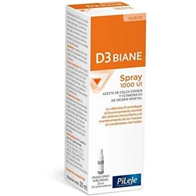 Pileje D3 Biane Vitamin D3 Spray 20ml - Vegan Friendly Supplement Pileje D3 Biane Vitamin D3 Spray 20ml - Vegan Friendly Supplement