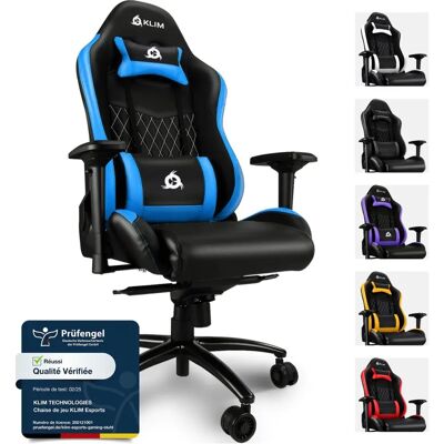 Chaise Gaming KLIM eSports - Réglable et Ergonomique - Publicité Chaise Gaming KLIM eSports - Réglable et Ergonomique - Publicité