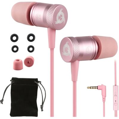 Auriculares KLIM Fusion - Comodidad de Espuma de Memoria - Jack 3.5mm - Rosa Auriculares KLIM Fusion - Comodidad de Espuma de Memoria - Jack 3.5mm - Rosa