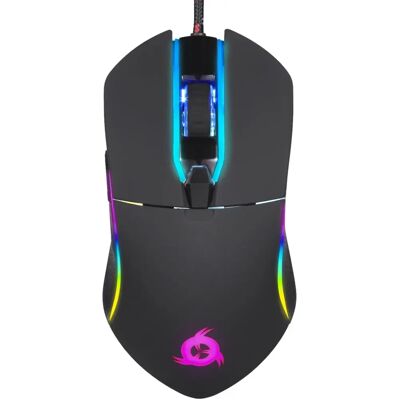 Mouse da gioco KLIM Aim - DPI regolabile 500-7000 - RGB - Ambidestro - Nero Mouse da gioco KLIM Aim - DPI regolabile 500-7000 - RGB - Ambidestro - Nero