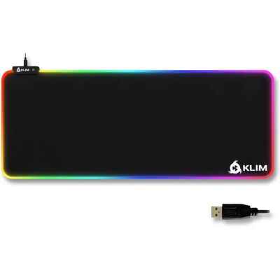 KLIM Supremacy - RGB Extra Large Mouse Pad - High Precision Fabric - Large Desk Mat KLIM Supremacy - RGB Extra Large Mouse Pad - High Precision Fabric - Large Desk Mat