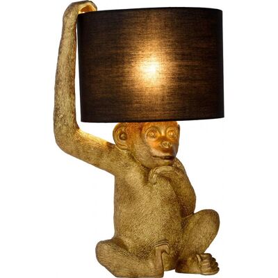 Lampe de table Lucide Extravaganza Chimp - Retro, Noir, 30cm - Publicité Lampe de table Lucide Extravaganza Chimp - Retro, Noir, 30cm - Publicité