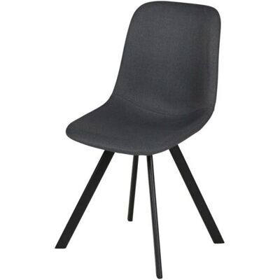 ZAGO STORE Chaise en Tissu Gris - Style Industriel Moderne - Publicité ZAGO STORE Chaise en Tissu Gris - Style Industriel Moderne - Publicité