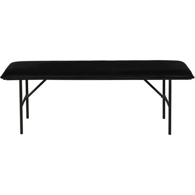 ZAGO STORE Banc Velours Moderne Noir - Type de Produit - Publicité ZAGO STORE Banc Velours Moderne Noir - Type de Produit - Publicité