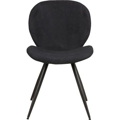 ZAGO STORE Chaise de salle à manger en tissu noir - Chaise de salle à manger - Publicité ZAGO STORE Chaise de salle à manger en tissu noir - Chaise de salle à manger - Publicité
