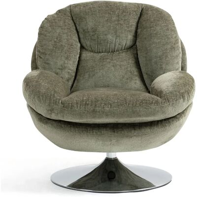 Fauteuil pivotant kaki ZAGO STORE - Fauteuil - Publicité Fauteuil pivotant kaki ZAGO STORE - Fauteuil - Publicité