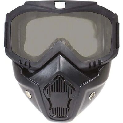Masque moto Harisson KNIGHT - Homologué CE, design en deux parties, pour casques jet - Publicité Masque moto Harisson KNIGHT - Homologué CE, design en deux parties, pour casques jet - Publicité