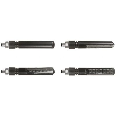 Indicatore LED Moto Chaft Enigma - Anteriore, Nero Indicatore LED Moto Chaft Enigma - Anteriore, Nero