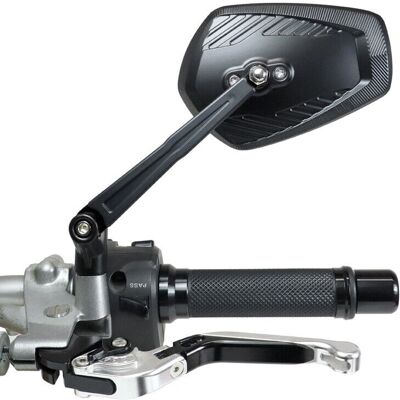 Chaft Dash Motorradspiegel - Schwarz Chaft Dash Motorradspiegel - Schwarz