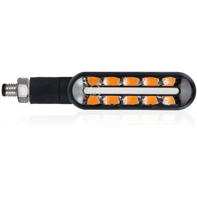 Freccia LED sequenziale Chaft per moto - Nero Freccia LED sequenziale Chaft per moto - Nero
