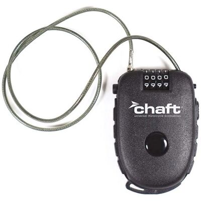 Serratura cavo retrattile Chaft - Sicurezza moto e casco Serratura cavo retrattile Chaft - Sicurezza moto e casco