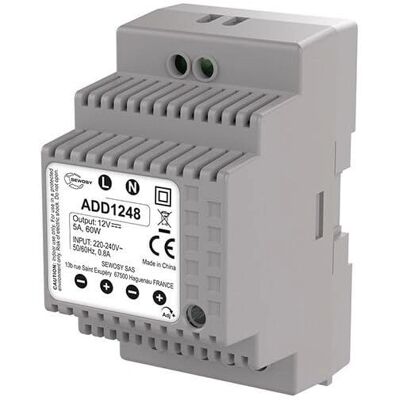 Alimentation Sewosy 12V - Rail DIN - 60W - Publicité Alimentation Sewosy 12V - Rail DIN - 60W - Publicité