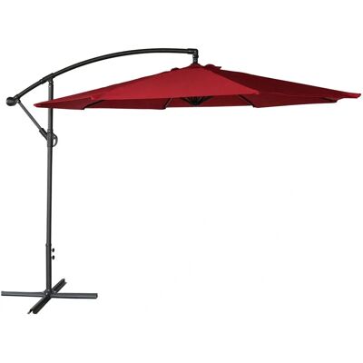 Happy Garden PAR542R Ombrellone da patio - Rosso Rotondo Happy Garden PAR542R Ombrellone da patio - Rosso Rotondo