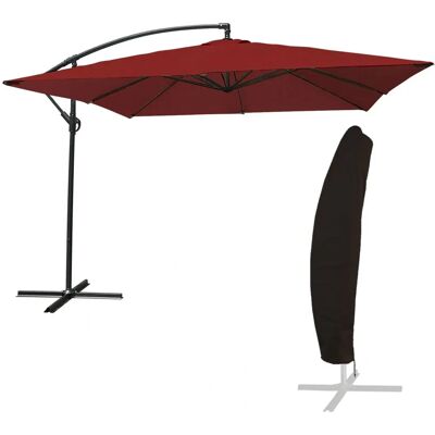 Happy Garden PAR545R-C Terrassschirm - Quadratisch Rot - UV-Schutz für den Außenbereich Happy Garden PAR545R-C Terrassschirm - Quadratisch Rot - UV-Schutz für den Außenbereich