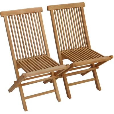 Sedia da Esterno Lombok di Happy Garden - Set in Teak Pieghevole Sedia da Esterno Lombok di Happy Garden - Set in Teak Pieghevole