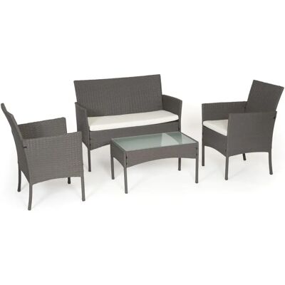 Conjunto de Muebles de Jardín Happy Garden 901GC - Gris Conjunto de Muebles de Jardín Happy Garden 901GC - Gris