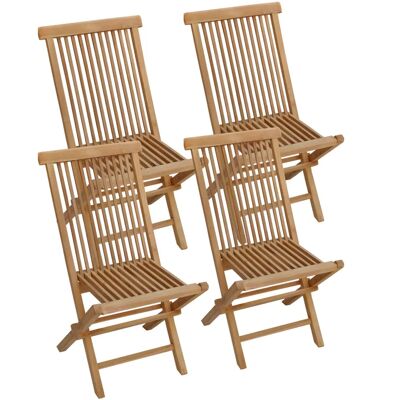 Happy Garden TEC01-4 Silla de jardín de teca - Set de 4 sillas Happy Garden TEC01-4 Silla de jardín de teca - Set de 4 sillas