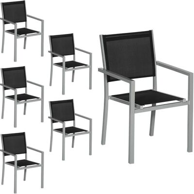 Happy Garden 1250NG-6 Sedia da esterno - Grigio Happy Garden 1250NG-6 Sedia da esterno - Grigio