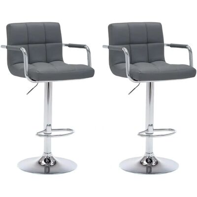 Happy Garden TAB43G Sgabello da Bar Regolabile Grigio - Bar Stool Happy Garden TAB43G Sgabello da Bar Regolabile Grigio - Bar Stool