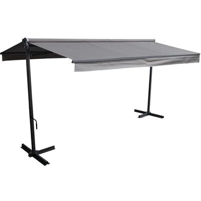 Toldo doble Frene 3,95x3m - Gris protección UV50+ Toldo doble Frene 3,95x3m - Gris protección UV50+