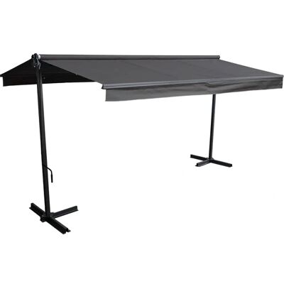 Toldo exterior Happy Garden Frene - 3,95x3m, UV50+, Aluminio y Acero Toldo exterior Happy Garden Frene - 3,95x3m, UV50+, Aluminio y Acero