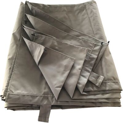 Happy Garden GAZ12TOIT Gartenlaube - Taupe - Witterungsbeständiges Polyester - UV-Schutz - Wasserabweisend - 3x4m Pergolabdeckung Happy Garden GAZ12TOIT Gartenlaube - Taupe - Witterungsbeständiges Polyester - UV-Schutz - Wasserabweisend - 3x4m Pergolabdeckung