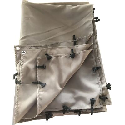 Happy Garden GAZ13TOIT Garten Pergola Abdeckung - Taupe - Garten Pergola Abdeckung Happy Garden GAZ13TOIT Garten Pergola Abdeckung - Taupe - Garten Pergola Abdeckung