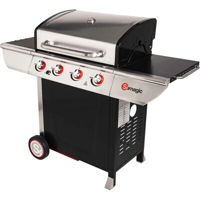 Happy Garden SO-MAN400GPI Grill Esterno - Barbecue, 4 Bruciatori, Francese Happy Garden SO-MAN400GPI Grill Esterno - Barbecue, 4 Bruciatori, Francese