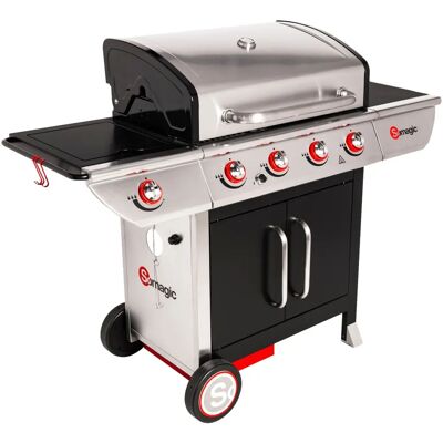 Happy Garden SO-MAN450GPI barbecue a gas portatile - 4 bruciatori + fornello laterale - Barbecue Happy Garden SO-MAN450GPI barbecue a gas portatile - 4 bruciatori + fornello laterale - Barbecue