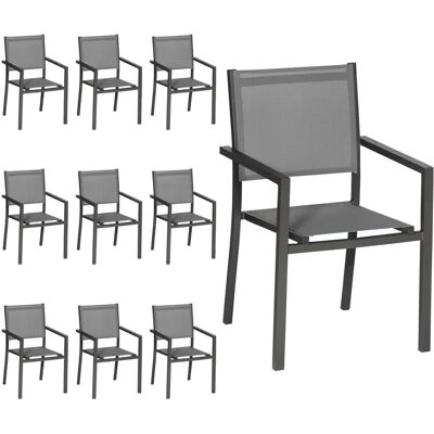 Chaise extérieure Happy Garden - 1250GA-10 - Empilable, Résistante aux intempéries Chaise extérieure Happy Garden - 1250GA-10 - Empilable, Résistante aux intempéries
