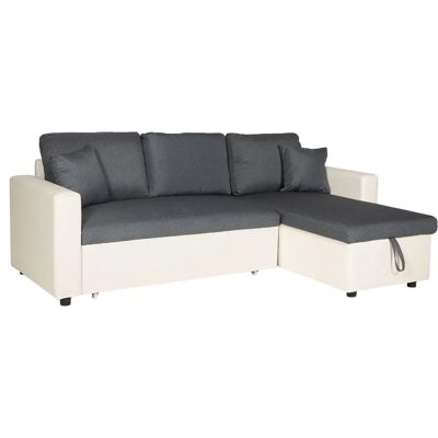 Happy Garden CONV01CGW sofa - Canapé convertible 3 places avec rangement - Publicité Happy Garden CONV01CGW sofa - Canapé convertible 3 places avec rangement - Publicité