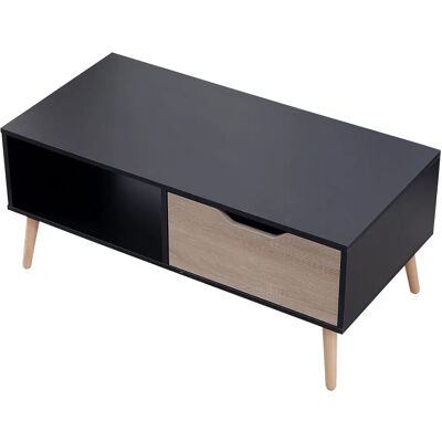 Happy Garden TBL20N Couchtisch - Skandinavischer Stil Schwarz Happy Garden TBL20N Couchtisch - Skandinavischer Stil Schwarz