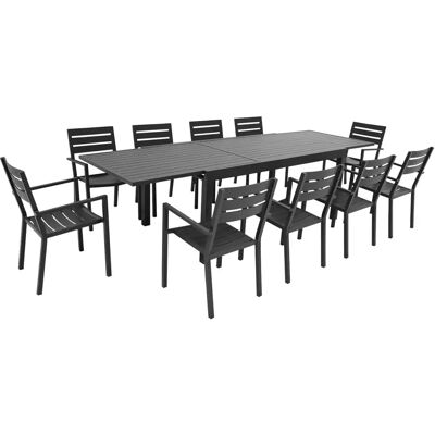 Happy Garden Outdoor Möbel-Set - Verlängerbar von 180cm auf 300cm - Für 10 Personen Happy Garden Outdoor Möbel-Set - Verlängerbar von 180cm auf 300cm - Für 10 Personen