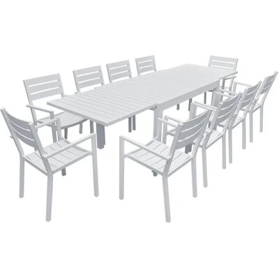 Conjunto de Muebles de Exterior Venezia de Happy Garden - Blanco Conjunto de Muebles de Exterior Venezia de Happy Garden - Blanco
