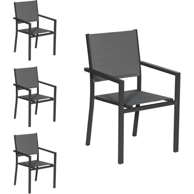 Happy Garden 1264GA-4 Outdoor Stuhl - Grau Happy Garden 1264GA-4 Outdoor Stuhl - Grau