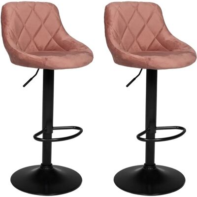 Happy Garden Modell TAB45-2R Samt Velours Rosa Barhocker - Produkttyp Happy Garden Modell TAB45-2R Samt Velours Rosa Barhocker - Produkttyp