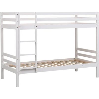 Happy Garden LIT06W cama litera - Cama para niños en blanco con estructura de pino Happy Garden LIT06W cama litera - Cama para niños en blanco con estructura de pino