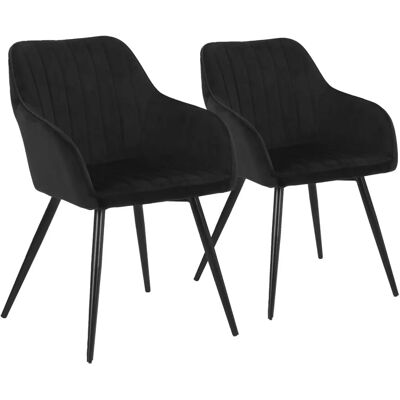Happy Garden CHA12N-2 Silla de Exterior - Negra - Resistente, Ergonómica, Muebles de Jardín Happy Garden CHA12N-2 Silla de Exterior - Negra - Resistente, Ergonómica, Muebles de Jardín