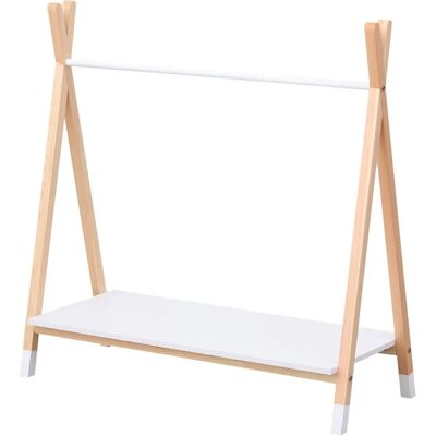 Happy Garden Armario infantil de pino - Blanco - 100x40x100cm Happy Garden Armario infantil de pino - Blanco - 100x40x100cm