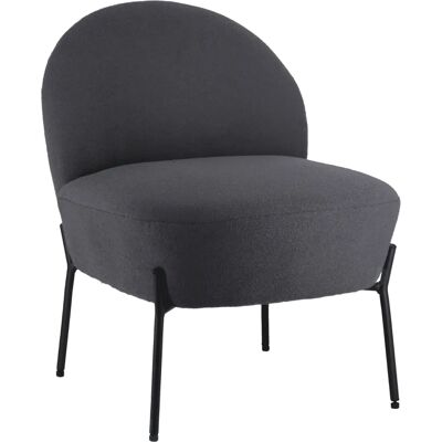 Sillón de acento Happy Garden - Gris - Ergonómico, Estilo vintage, Soporta 120kg Sillón de acento Happy Garden - Gris - Ergonómico, Estilo vintage, Soporta 120kg