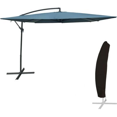 Parasole carré bleu gris Happy Garden PAR545BG-C - Publicité Parasole carré bleu gris Happy Garden PAR545BG-C - Publicité