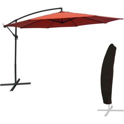 Ombrellone da Giardino Rotondo Terracotta Happy Garden PAR542TC-C - Ombrellone Ombrellone da Giardino Rotondo Terracotta Happy Garden PAR542TC-C - Ombrellone