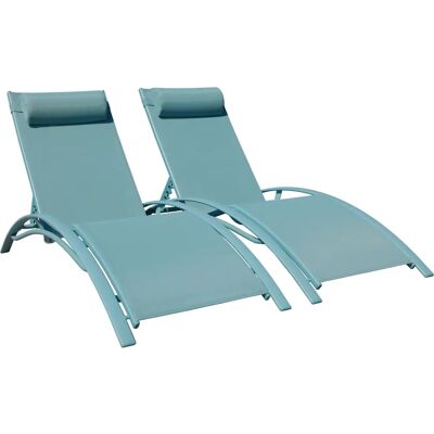 Silla de Exterior Happy Garden 1280IB - Ajustable, Ligera, Resistente a UV - Pack de 2 Silla de Exterior Happy Garden 1280IB - Ajustable, Ligera, Resistente a UV - Pack de 2
