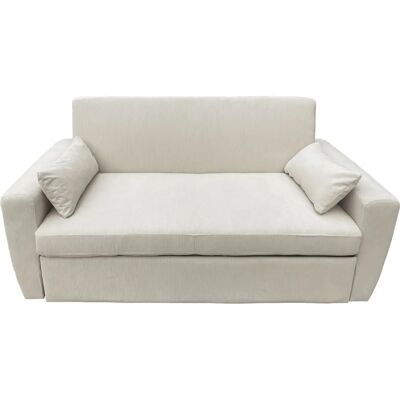 Happy Garden CONV09CVC Canapé Convertible - Velours Beige 2 Places - Publicité Happy Garden CONV09CVC Canapé Convertible - Velours Beige 2 Places - Publicité