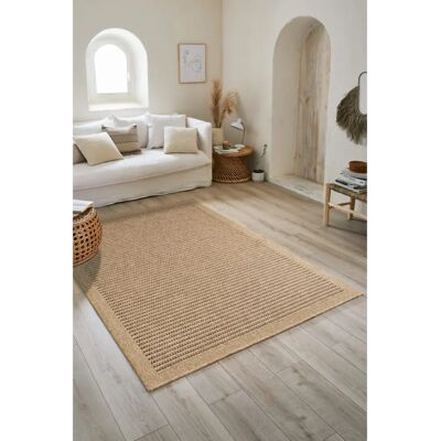 Tapis Nazar Aspect Jute Naturel - 160x230cm Décor Moderne - Publicité Tapis Nazar Aspect Jute Naturel - 160x230cm Décor Moderne - Publicité