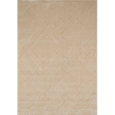 Tapis Nazar Beige motif géométrique - 200x290 cm - Publicité Tapis Nazar Beige motif géométrique - 200x290 cm - Publicité