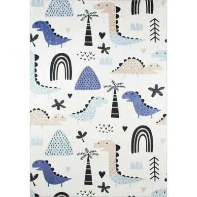 Nazar Rugs Dino Décoration Chambre Enfant - Tapis Dino Bleu - 160x230cm - Publicité Nazar Rugs Dino Décoration Chambre Enfant - Tapis Dino Bleu - 160x230cm - Publicité
