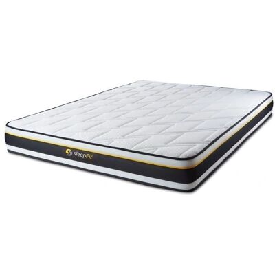 Matelas en mousse Sleepfit Blanc 140x200cm - Très Ferme - Publicité Matelas en mousse Sleepfit Blanc 140x200cm - Très Ferme - Publicité