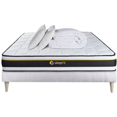 Sleepfit - SOFTPACK160200 - Ensemble Matelas et Sommier - Blanc - Publicité Sleepfit - SOFTPACK160200 - Ensemble Matelas et Sommier - Blanc - Publicité